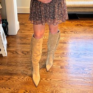 Michael Kors Collection Suede Fringe Boot